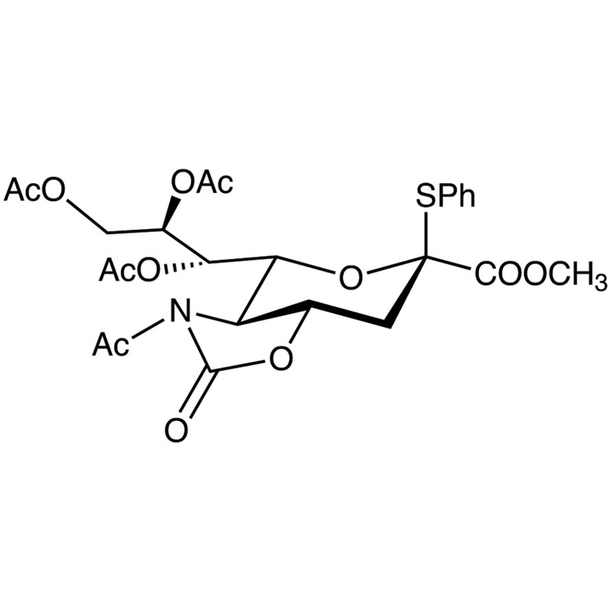 Methyl 5-Acetamido-7,8,9-tri-O-acetyl-5-N,4-O-carbonyl-3,5-dideoxy-2-S-phenyl-2-thio-D-glycero-β-D-galacto-2-nonulopyranosylonate >96.0%(HPLC) - CAS 934591-76-1