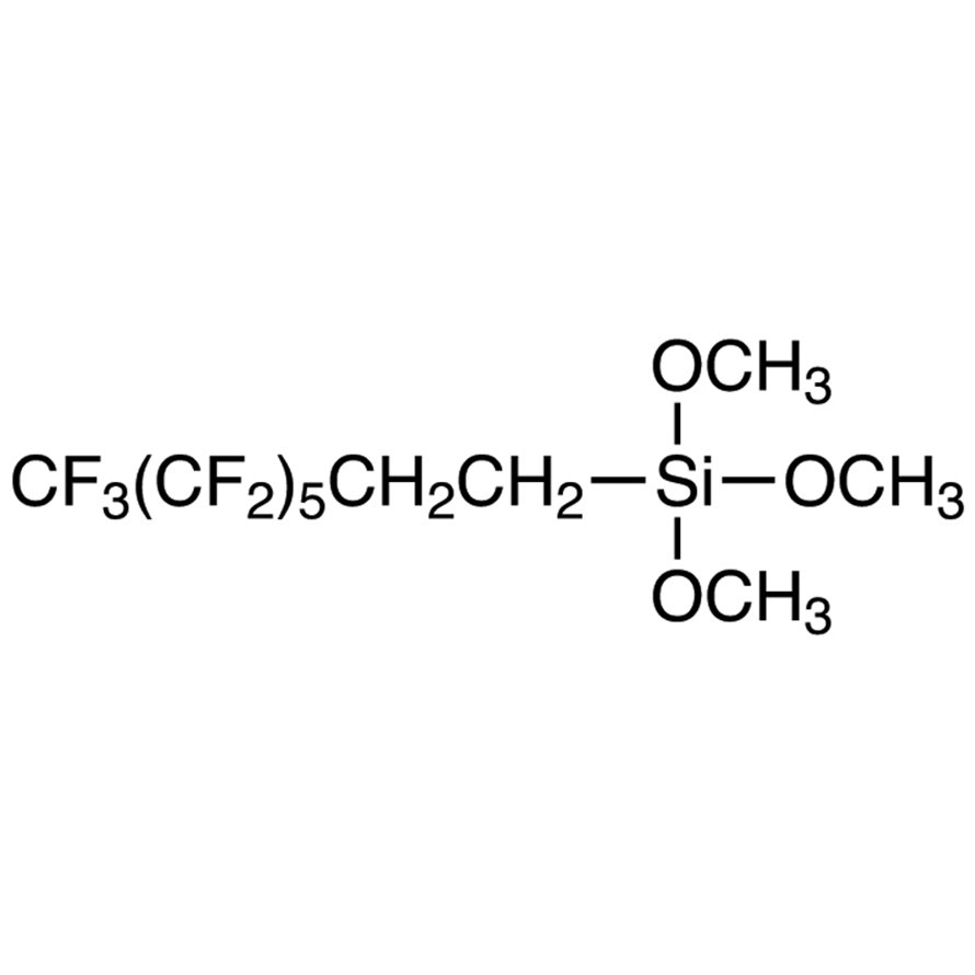 Trimethoxy(1H,1H,2H,2H-tridecafluoro-n-octyl)silane >97.0%(GC) - CAS 85857-16-5