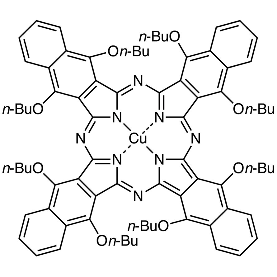Copper(II) 5,9,14,18,23,27,32,36-Octabutoxy-2,3-naphthalocyanine >97.0%(T)(N) - CAS 155773-67-4