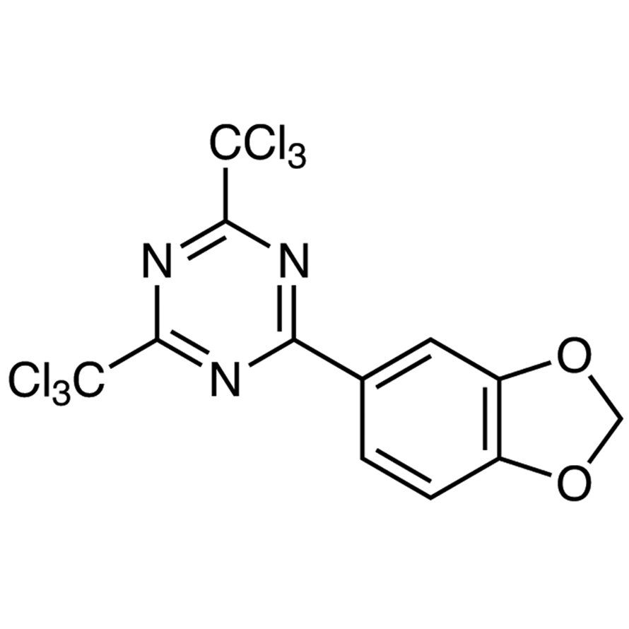 2-(1,3-Benzodioxol-5-yl)-4,6-bis(trichloromethyl)-1,3,5-triazine >98.0%(GC) - CAS 71255-78-2