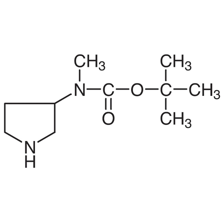 3-(N-tert-Butoxycarbonyl-N-methylamino)pyrrolidine >96.0%(GC) - CAS 172478-00-1