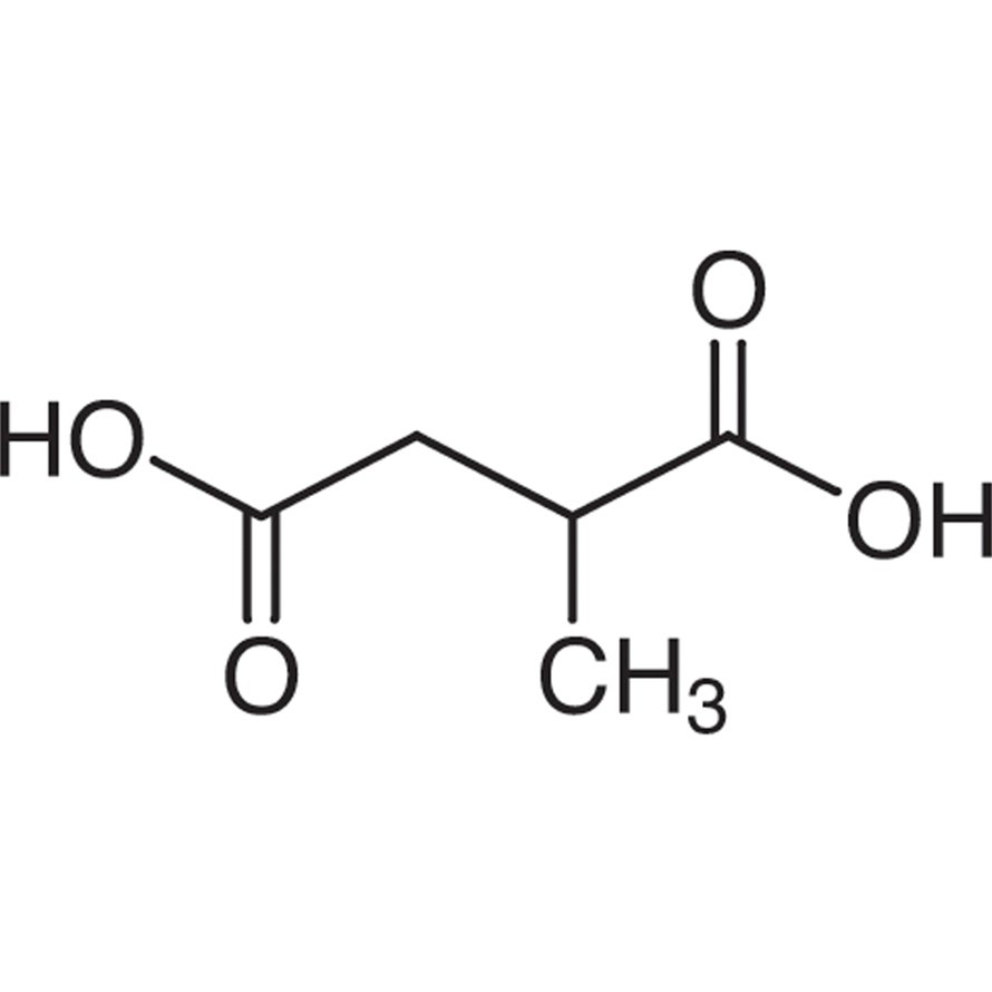 Methylsuccinic Acid >99.0%(T) - CAS 498-21-5
