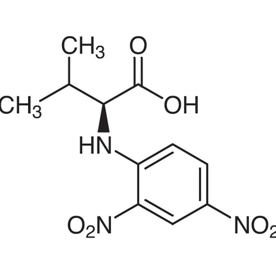N-(2,4-Dinitrophenyl)-L-valine >98.0%(T)(HPLC) - CAS 1694-97-9