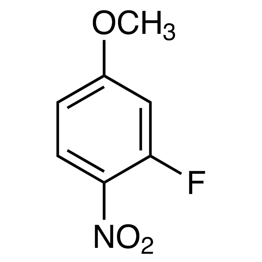 2-Fluoro-4-methoxy-1-nitrobenzene >98.0%(GC) - CAS 446-38-8