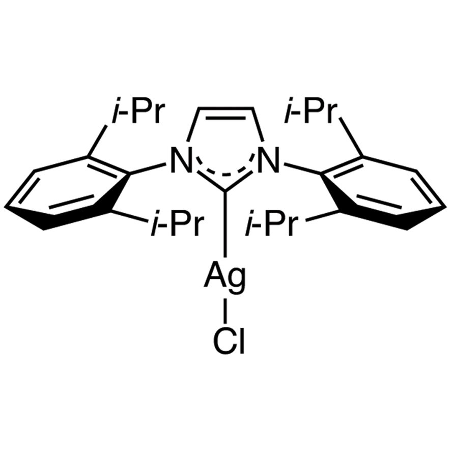 Chloro[1,3-bis(2,6-diisopropylphenyl)imidazol-2-ylidene]silver >97.0%(N) - CAS 873297-19-9
