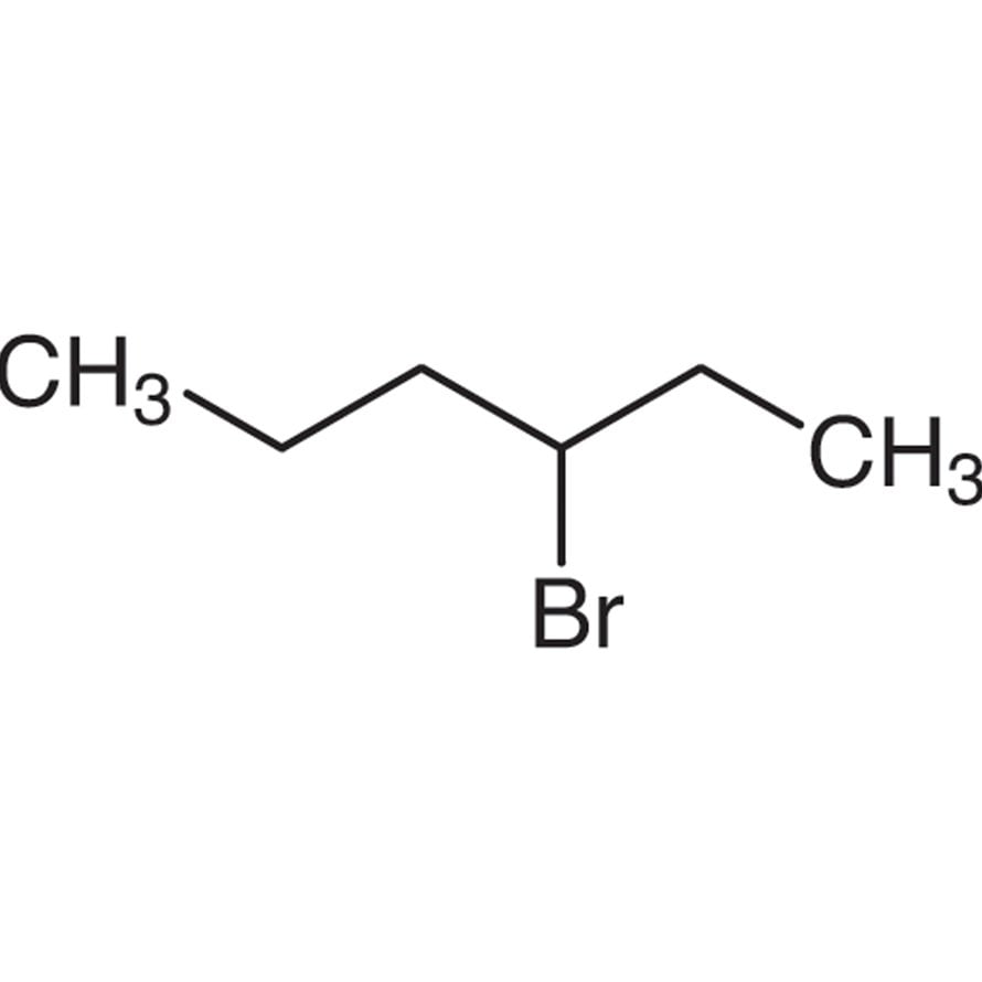 3-Bromohexane (contains 2-Bromohexane) (stabilized with Copper chip) >80.0%(GC) - CAS 3377-87-5