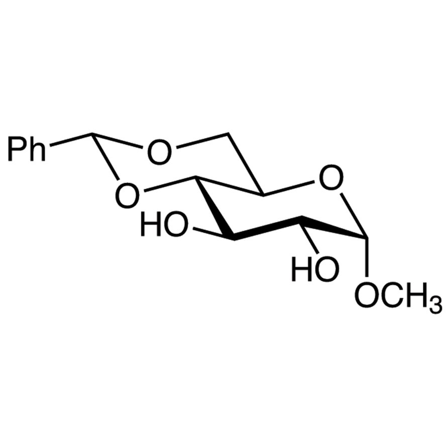 Methyl 4,6-O-Benzylidene-α-D-glucopyranoside >98.0%(GC) - CAS 3162-96-7