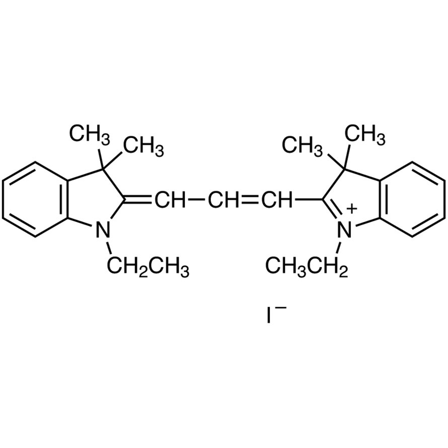 1,1'-Diethyl-3,3,3',3'-tetramethylindocarbocyanine Iodide >98.0%(HPLC)(N) - CAS 14696-39-0