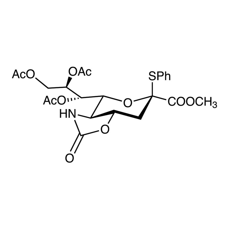 Methyl 7,8,9-Tri-O-acetyl-5-N,4-O-carbonyl-3,5-dideoxy-2-S-phenyl-2-thio-D-glycero-β-D-galacto-2-nonulopyranosylonate  - CAS 2416647-62-4