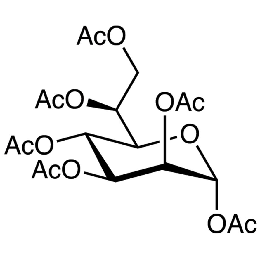L-glycero-α-D-manno-Heptopyranose 1,2,3,4,6,7-Hexaacetate >98.0%(GC) - CAS 104486-80-8