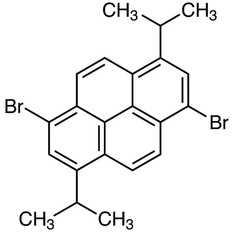 1,6-Dibromo-3,8-diisopropylpyrene >98.0%(GC) - CAS 869340-02-3