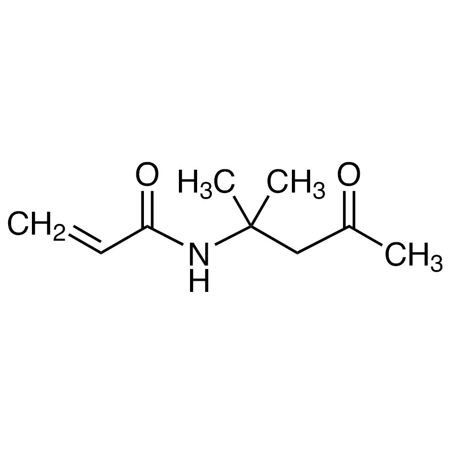 Diacetone Acrylamide (stabilized with MEHQ + TBC + TDA) >98.0%(GC) - CAS 2873-97-4