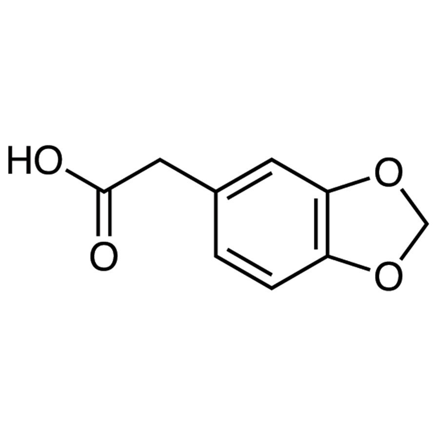 3,4-Methylenedioxyphenylacetic Acid >98.0%(GC)(T) - CAS 2861-28-1