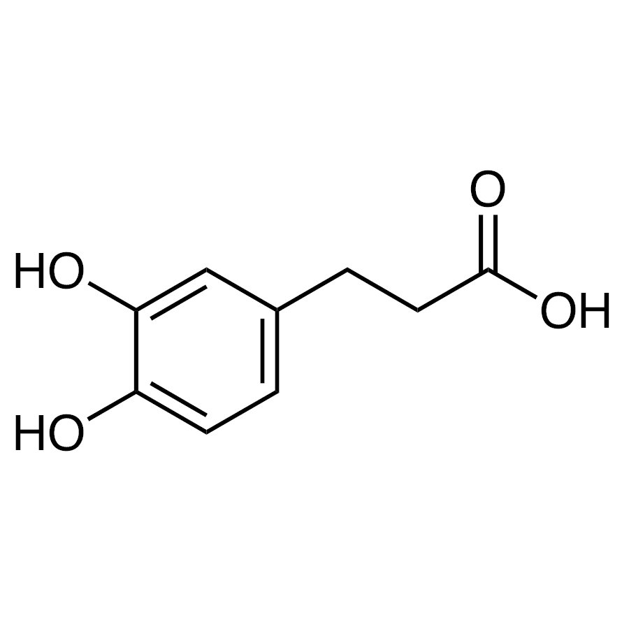 3,4-Dihydroxyhydrocinnamic Acid >98.0%(GC)(T) - CAS 1078-61-1