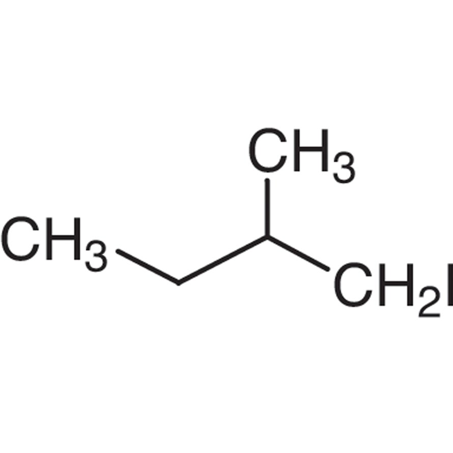 1-Iodo-2-methylbutane (stabilized with Copper chip) >95.0%(GC) - CAS 616-14-8