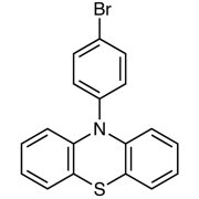 10-(4-Bromophenyl)phenothiazine (contains 10% 10-(4-Iodophenyl)phenothiazine at maximum) >90.0%(GC) - CAS 63524-03-8