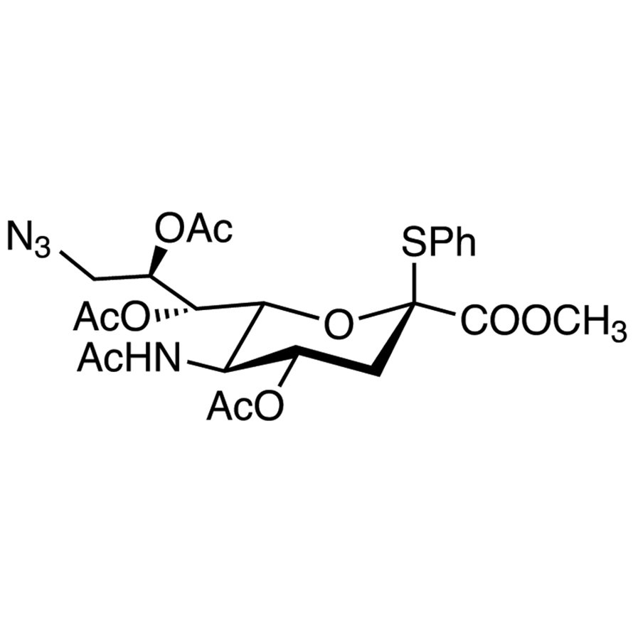 Methyl (Phenyl 5-Acetamido-4,7,8-tri-O-acetyl-9-azido-3,5,9-trideoxy-2-thio-D-glycero-β-D-galacto-2-nonulopyranosid)onate >92.0%(HPLC) - CAS 219814-65-0