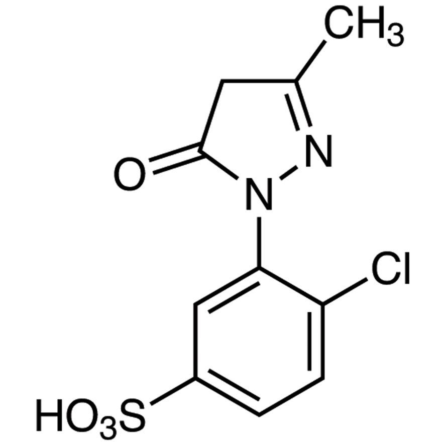 1-(2'-Chloro-5'-sulfophenyl)-3-methyl-5-pyrazolone >95.0%(T) - CAS 88-76-6