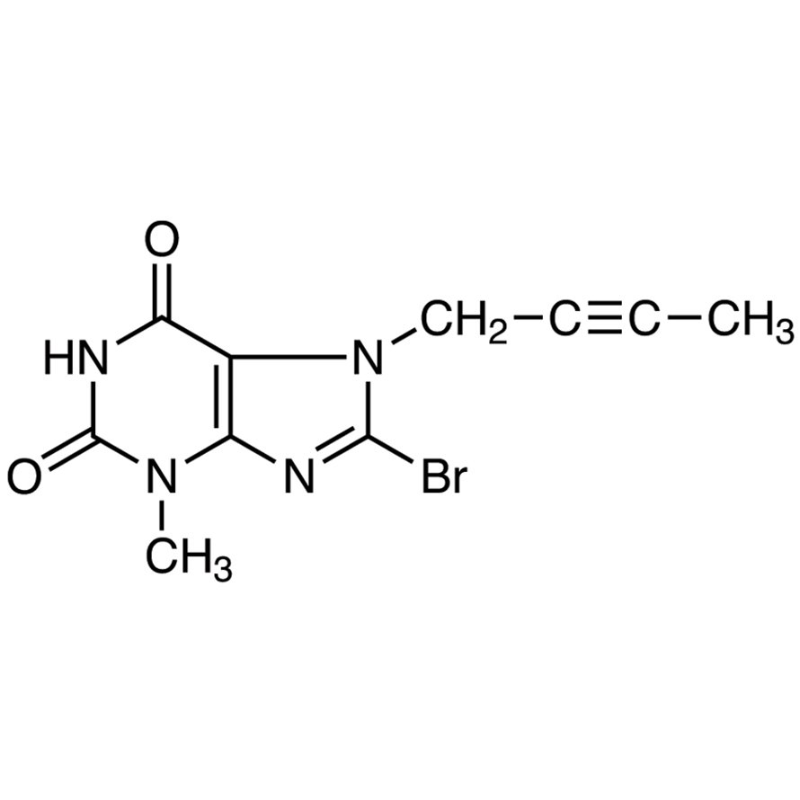 8-Bromo-7-(2-butyn-1-yl)-3-methylxanthine >98.0%(T)(HPLC) - CAS 666816-98-4