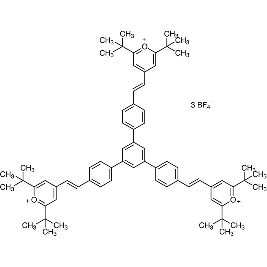 1,3,5-Tris[4-[(E)-2-(2,6-di-tert-butylpyrylium-4-yl)vinyl]phenyl]benzene Tetrafluoroborate >90.0%(HPLC) - CAS 2056254-18-1