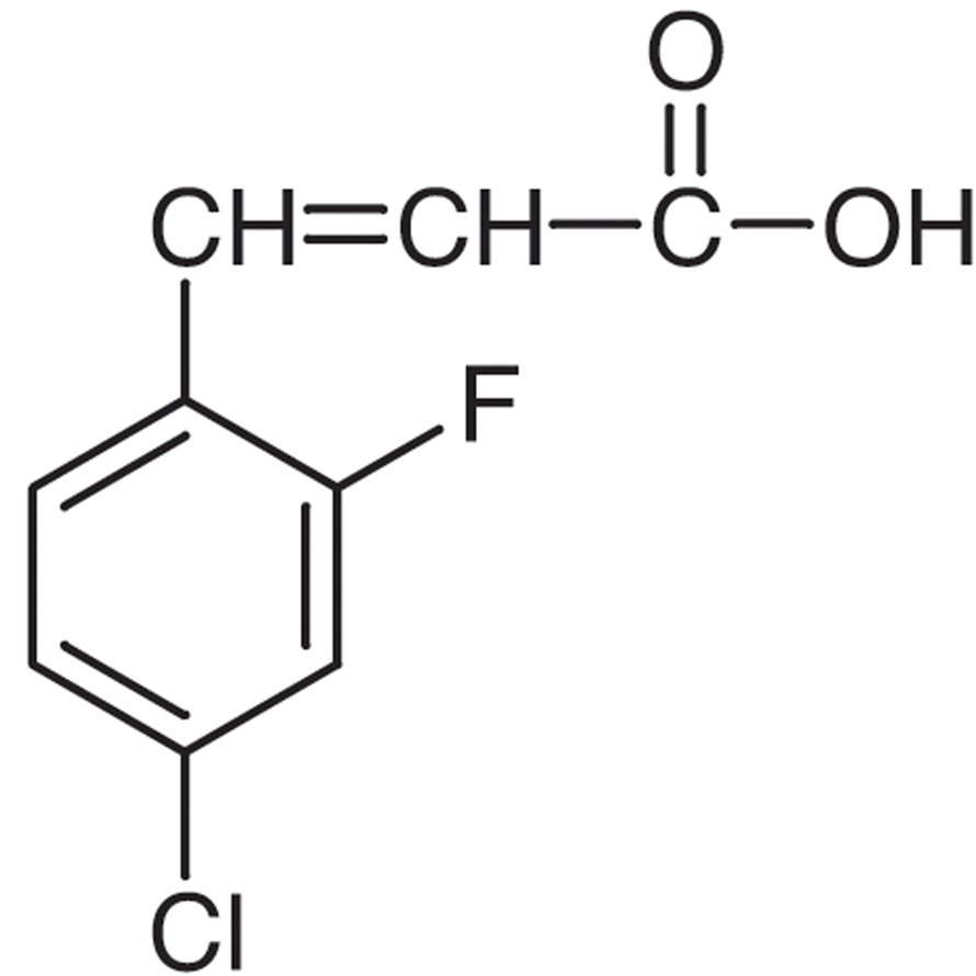 4-Chloro-2-fluorocinnamic Acid >97.0%(GC)(T) - CAS 202982-65-8