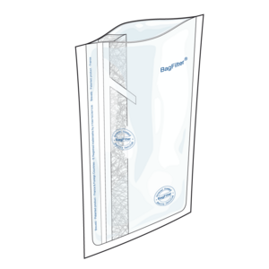 Stomacher Poşeti, Dikey ( Yarı ) Filtreli,  Bag Filter S 400, Steril, 10'lu Paketlerde, 190 x 300 mm   400 ml