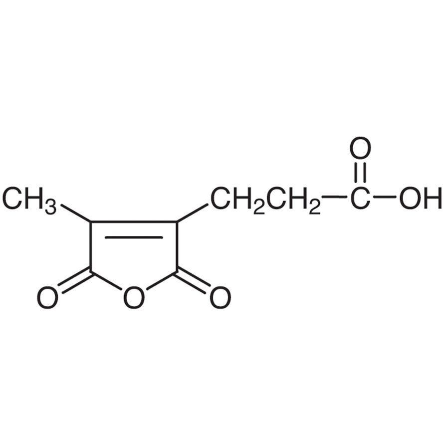 2,5-Dihydro-4-methyl-2,5-dioxo-3-furanpropanoic Acid >97.0%(GC)(T) - CAS 487-66-1