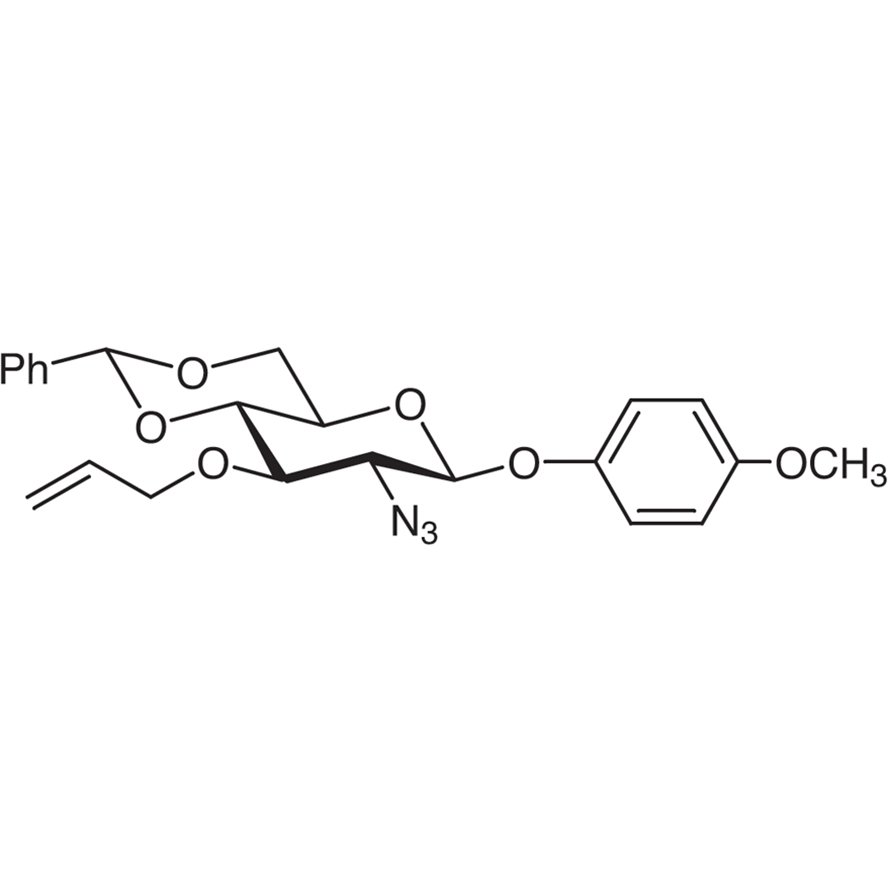 4-Methoxyphenyl 3-O-Allyl-2-azido-4,6-O-benzylidene-2-deoxy-β-D-glucopyranoside >98.0%(HPLC) - CAS 889453-78-5