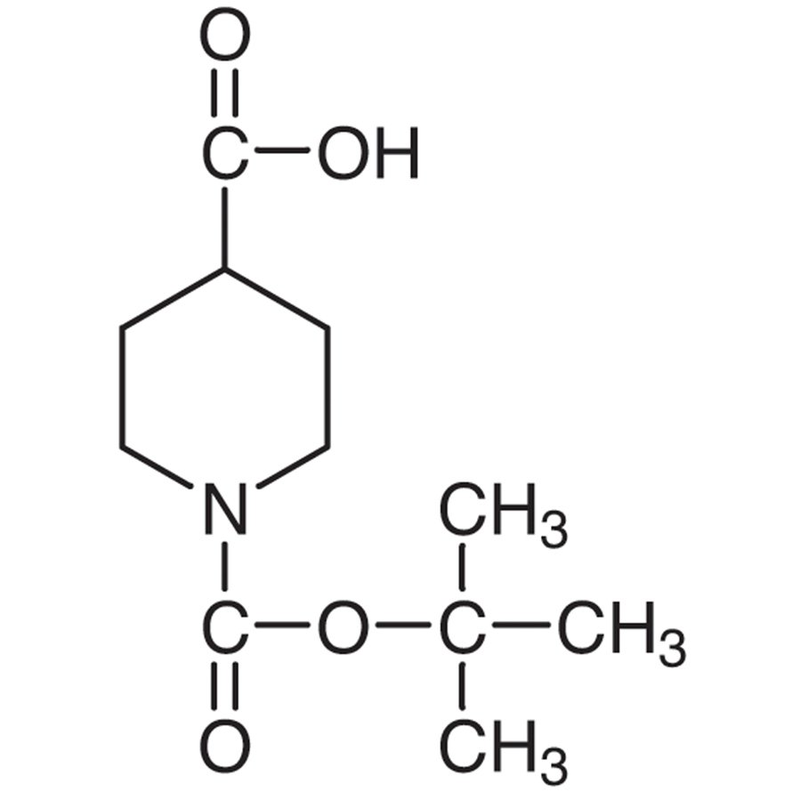 1-(tert-Butoxycarbonyl)-4-piperidinecarboxylic Acid >96.0%(GC)(T) - CAS 84358-13-4