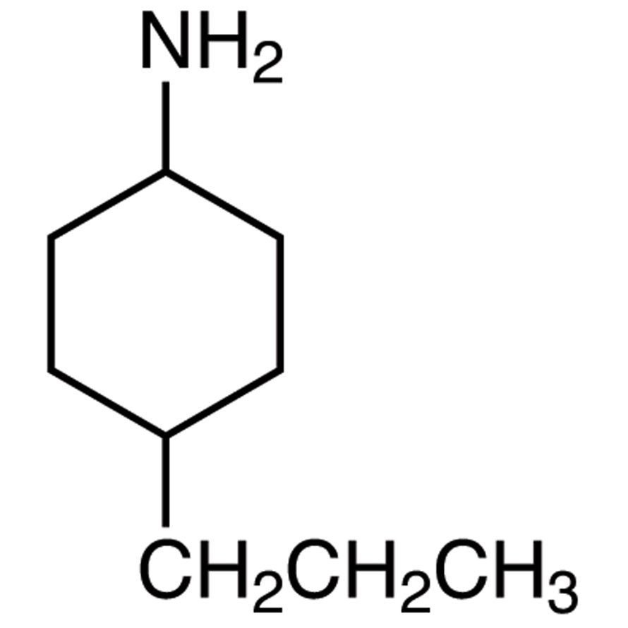4-Propylcyclohexylamine (cis- and trans- mixture) >98.0%(GC)(T) - CAS 102653-37-2