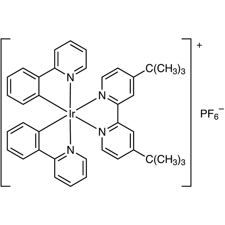 (4,4'-Di-tert-butyl-2,2'-bipyridine)bis[(2-pyridinyl)phenyl]iridium(III) Hexafluorophosphate >85.0%(HPLC) - CAS 676525-77-2