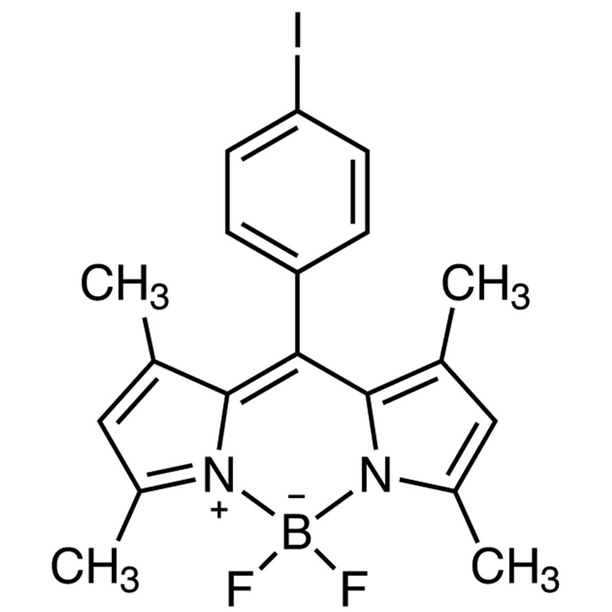 [1-[(3,5-Dimethyl-1H-pyrrol-2-yl)(3,5-dimethyl-2H-pyrrol-2-ylidene)methyl]-4-iodobenzene](difluoroborane) >98.0%(HPLC) - CAS 250734-47-5