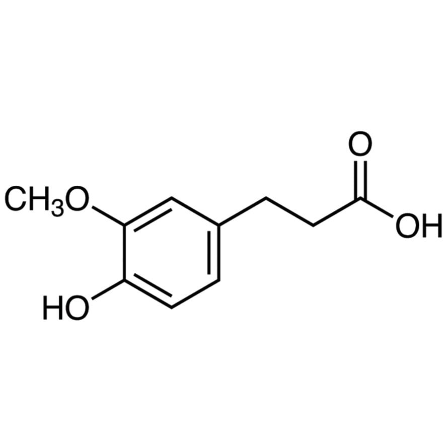 3-(4-Hydroxy-3-methoxyphenyl)propionic Acid >98.0%(GC) - CAS 1135-23-5
