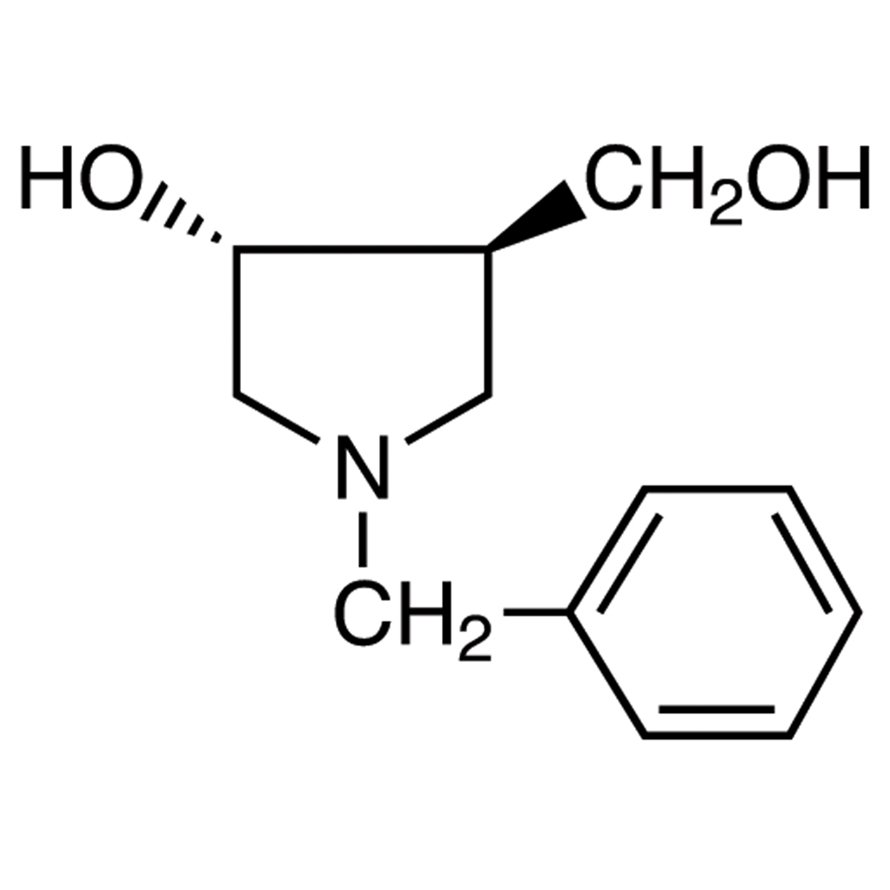 (3R,4R)-1-Benzyl-4-hydroxy-3-pyrrolidinemethanol >96.0%(GC) - CAS 253129-03-2