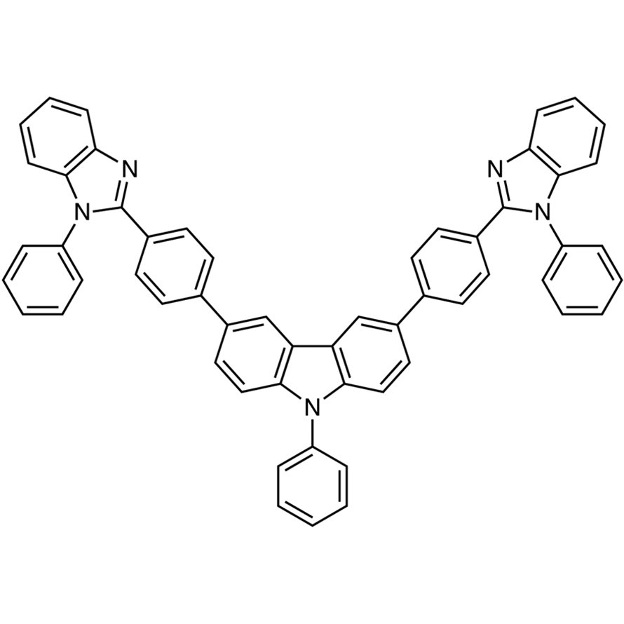 9-Phenyl-3,6-bis[4-(1-phenylbenzimidazol-2-yl)phenyl]carbazole >98.0%(HPLC) - CAS 1258780-50-5