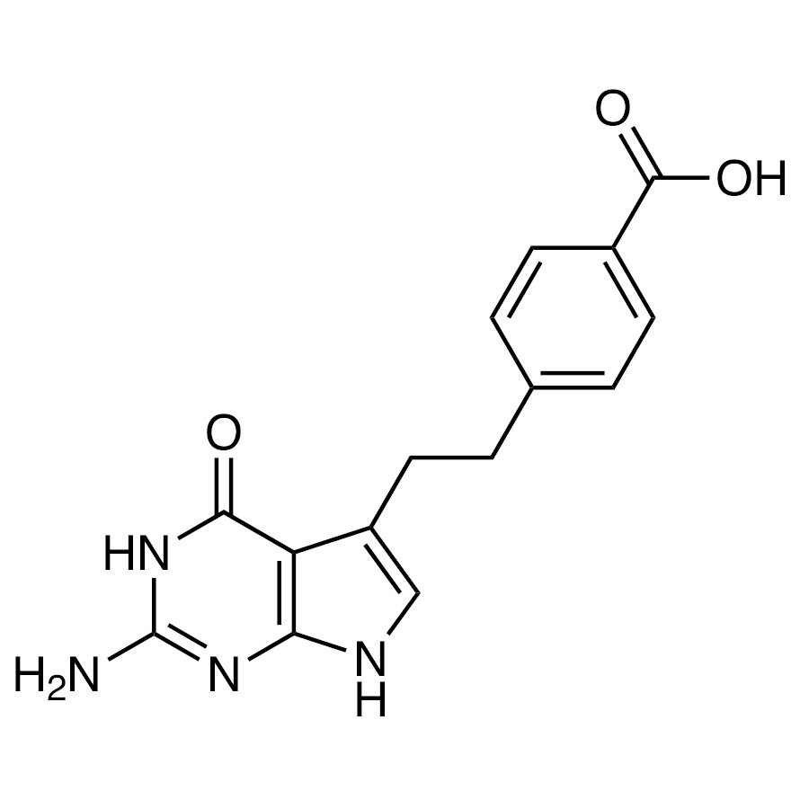 4-[2-(2-Amino-4,7-dihydro-4-oxo-3H-pyrrolo[2,3-d]pyrimidin-5-yl)ethyl]benzoic Acid >98.0%(T)(HPLC) - CAS 137281-39-1