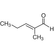 trans-2-Methyl-2-pentenal >97.0%(GC) - CAS 14250-96-5