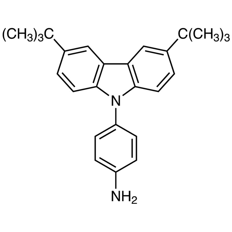4-(3,6-Di-tert-butyl-9H-carbazol-9-yl)aniline >98.0%(GC) - CAS 255829-30-2