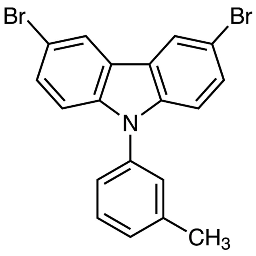 3,6-Dibromo-9-(m-tolyl)-9H-carbazole >98.0%(N) - CAS 890653-54-0