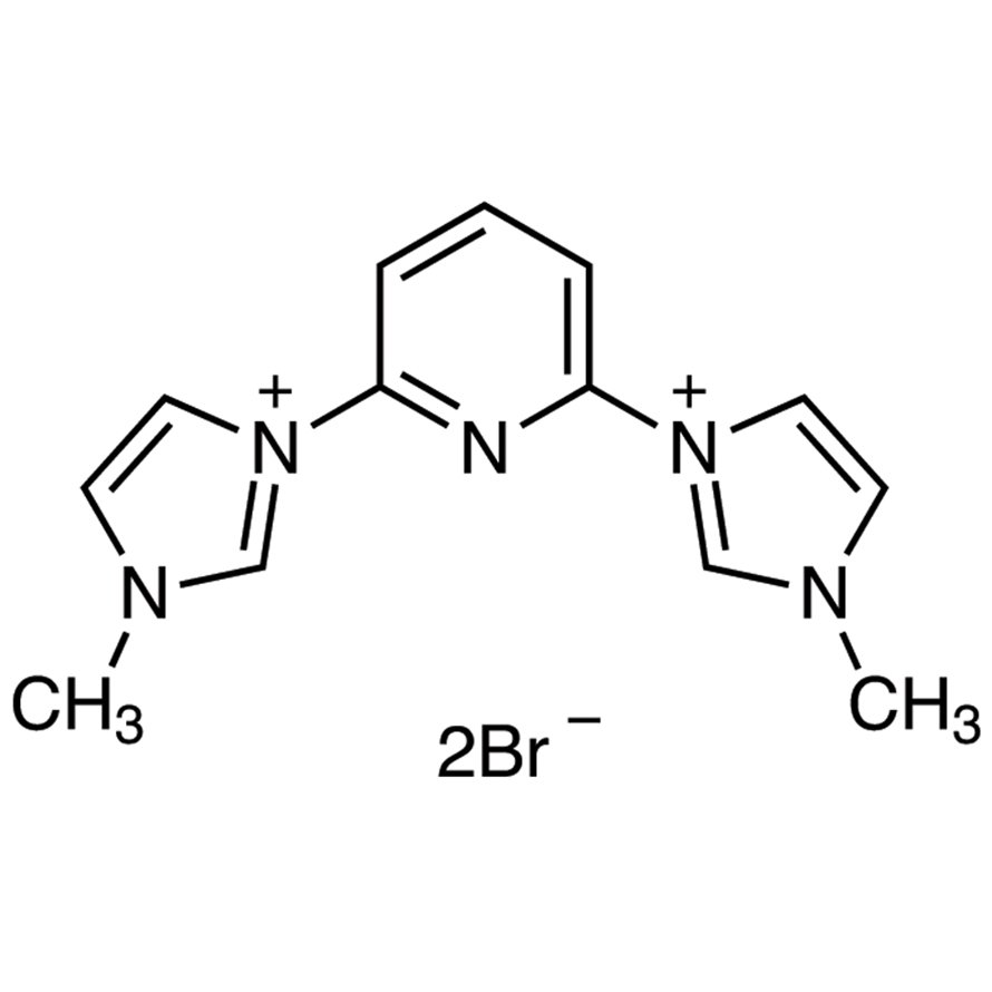 1,1'-(2,6-Pyridinediyl)bis(3-methylimidazolium) Dibromide >98.0%(T)(HPLC) - CAS 263874-05-1