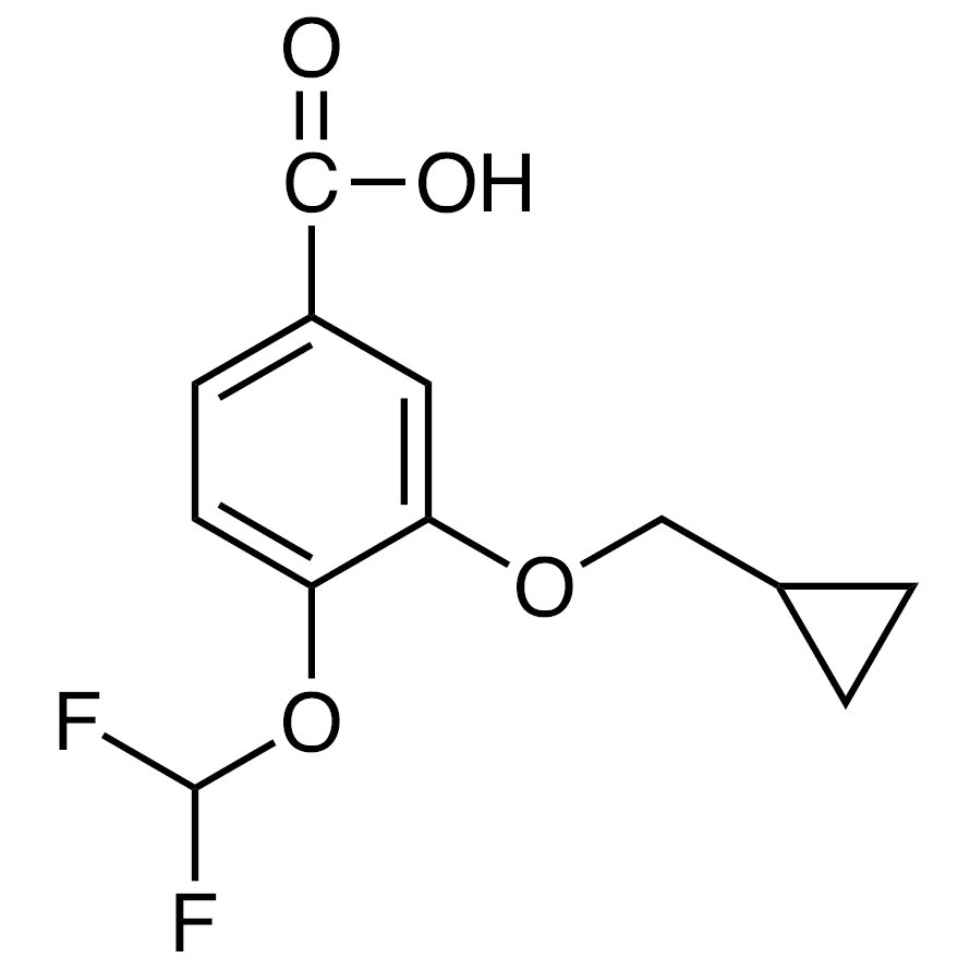 3-(Cyclopropylmethoxy)-4-(difluoromethoxy)benzoic Acid >98.0%(GC)(T) - CAS 162401-62-9