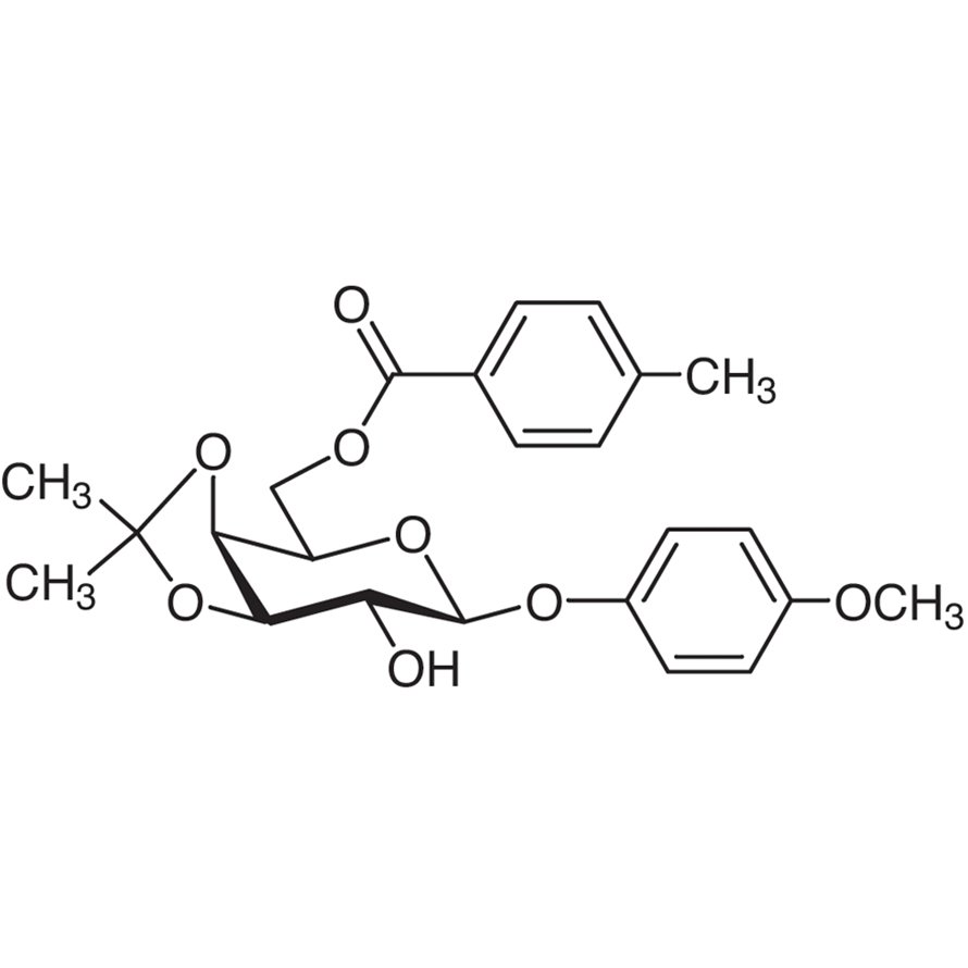 4-Methoxyphenyl 3,4-O-Isopropylidene-6-O-(4-methylbenzoyl)-β-D-galactopyranoside >98.0%(HPLC) - CAS 1820580-75-3