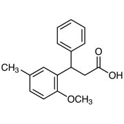 3-(2-Methoxy-5-methylphenyl)-3-phenylpropionic Acid >98.0%(GC)(T) - CAS 109089-77-2