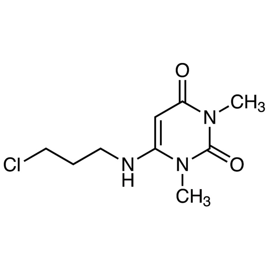 6-[(3-Chloropropyl)amino]-1,3-dimethyluracil >98.0%(HPLC)(N) - CAS 34654-81-4