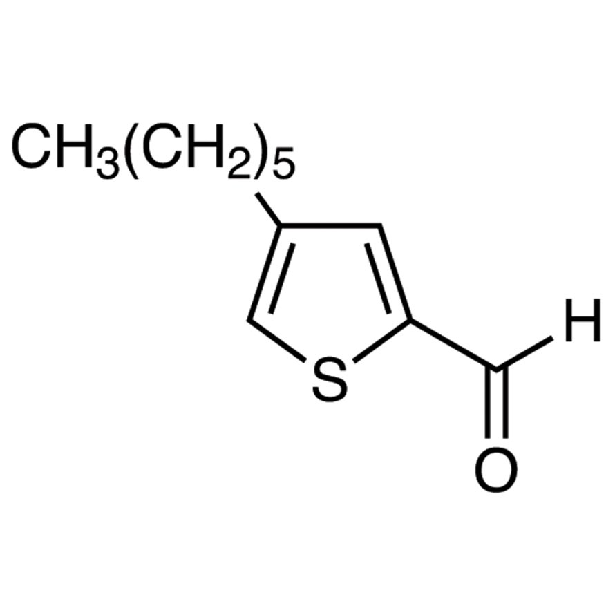 4-Hexylthiophene-2-carboxaldehyde >97.0%(GC) - CAS 222554-30-5