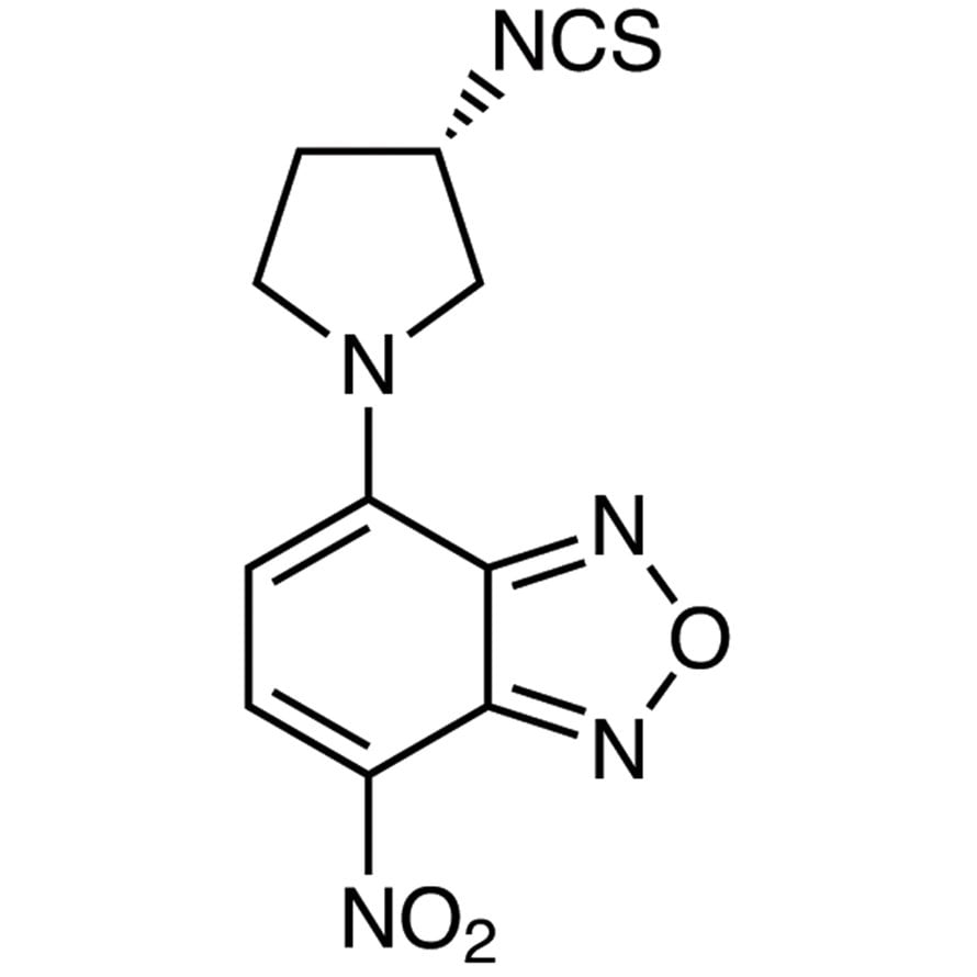 (S)-(+)-NBD-Py-NCS [=(S)-(+)-4-(3-Isothiocyanatopyrrolidin-1-yl)-7-nitro-2,1,3-benzoxadiazole] [HPLC Labeling Reagent for e.e. Determination] >98.0%(HPLC) - CAS 163927-30-8
