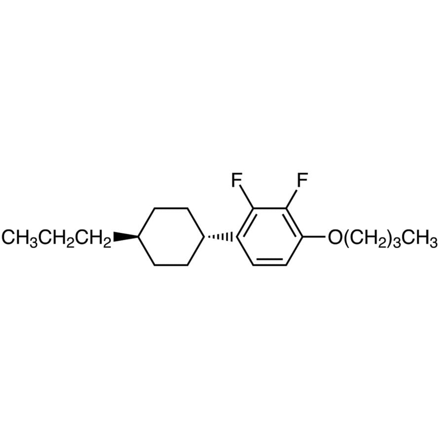 1-Butoxy-2,3-difluoro-4-(trans-4-propylcyclohexyl)benzene >98.0%(GC) - CAS 208709-55-1