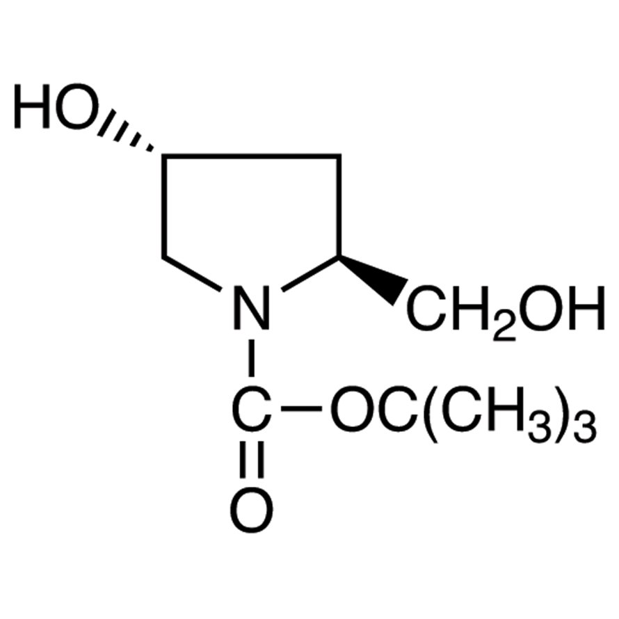 (2S,4R)-1-(tert-Butoxycarbonyl)-4-hydroxy-2-(hydroxymethyl)pyrrolidine >96.0%(GC) - CAS 61478-26-0