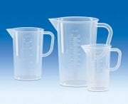 Beher-Kulplu, Plastik (Pp) Mat, Taksimatları, Baskılı   2000 ml