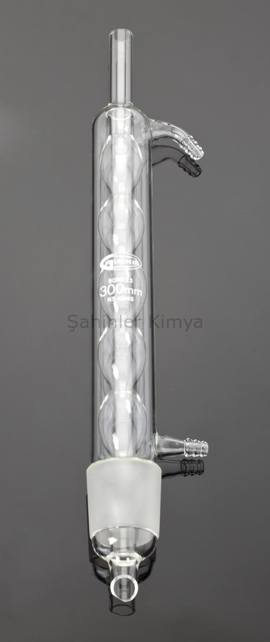 Soxhlet Soğutucusu - Bullu - Cam Yan Kol - NS 45/40 - 100 ml - 300 mm